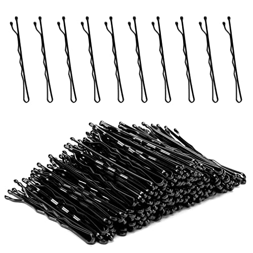 Horquillas para el Pelo, 50 piezas Horquilla Ondulada Clips, Adecuada para Maquillaje Sujeción Segura Horquillas para el Cabello para Mujeres, Niñas y Salón de Peluquería (negro) Cover