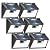 Peasur Solar Lights Outdoor Motion Sensor, 6 Pack 140 LED Bright Solar Powered Fence Light Waterproof, 3 Modes Solar Security Wall Lighting for Outside Yard Deck Garden