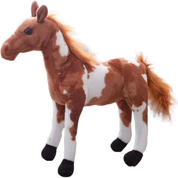 クリスマスファッション 自立する Big リアルホース ぬいぐるみ 高さ約48cm タグ付き新品 馬 ホース ディスプレイ インテリア Lacistitis Es