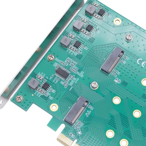 Tarjeta adaptadora NVMe a PCIe RAID 0 1 10 multipuerto para placas base de PC 5