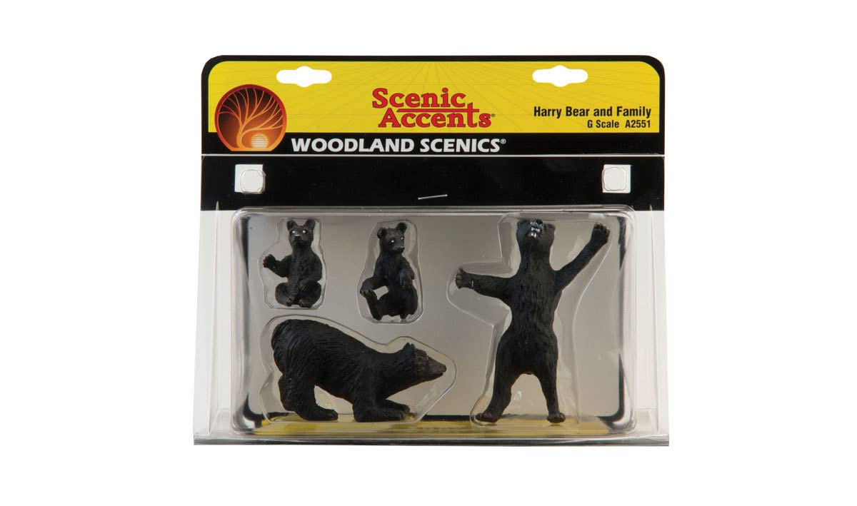 Woodland Scenics G Scale Scenic Accents Harry Bear and Family