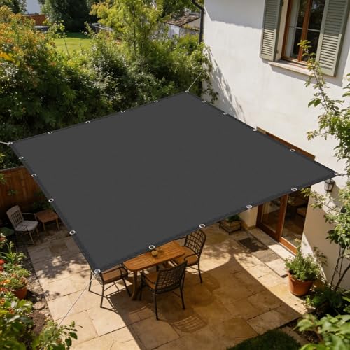 Voiles d'ombrage imperméables contre la pluie et le soleil sur balcon