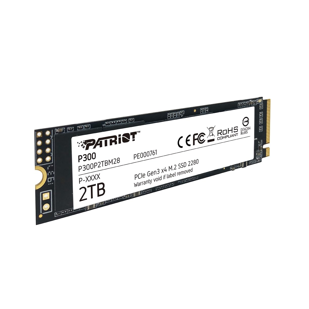 Amazon.com: Patriot P300 M.2 PCIe Gen 3 x4 2TB Low-Power