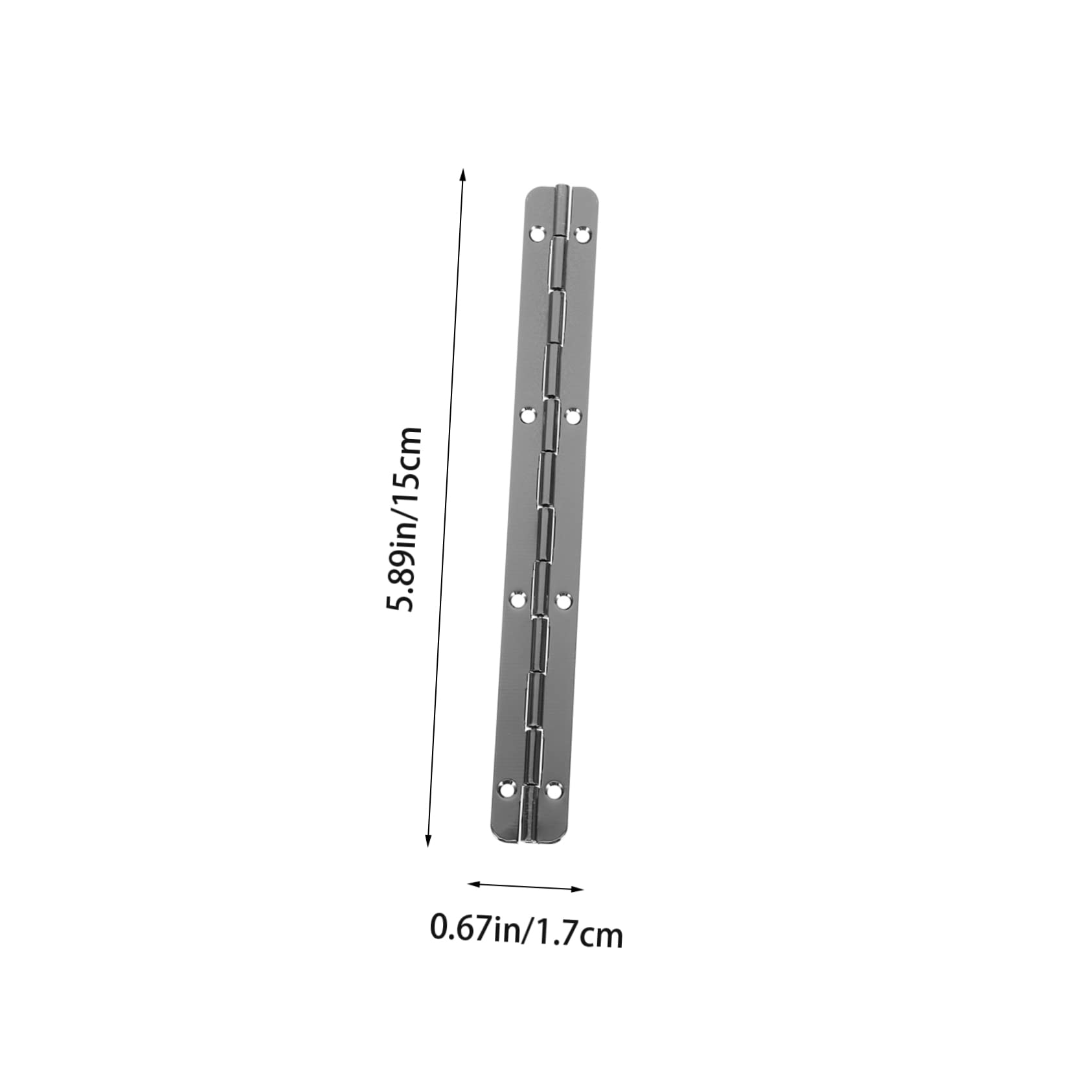 BELLIFFY Mini Hinges for Crafts Small Box Hinges 6 Inch Piano Hinge for Cabinet Doors Flush Mount