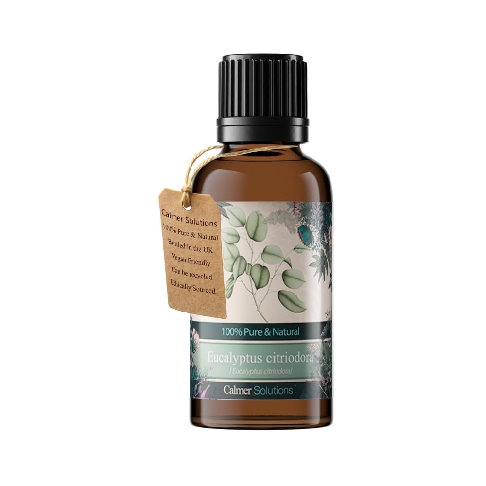 Calmer Solutions Eucalyptus Citriodora 100% Essential Aromatherapy Oil 30ml