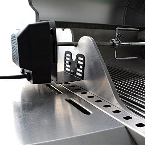 Onlyfire Universal Barbecue Grill 76MM Slide Rotisserie Motor Bracket, Black