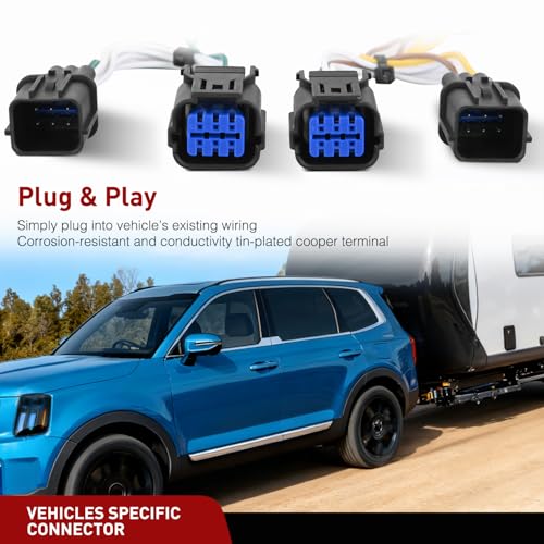 Nilight 4 Pin Trailer Wiring Harness Kit 56490 Vehicle Standard 4 Way Connector Custom for 2023 2024 2025 Kia Telluride LX Telluride S Simple Fit Tow Hitch by Nilight - Used condition - Image 2