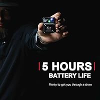 Vista 4 de Xvive Sistema de monitor intrauditivo inalámbrico U4 con transmisor y receptor (un receptor y un transmisor)