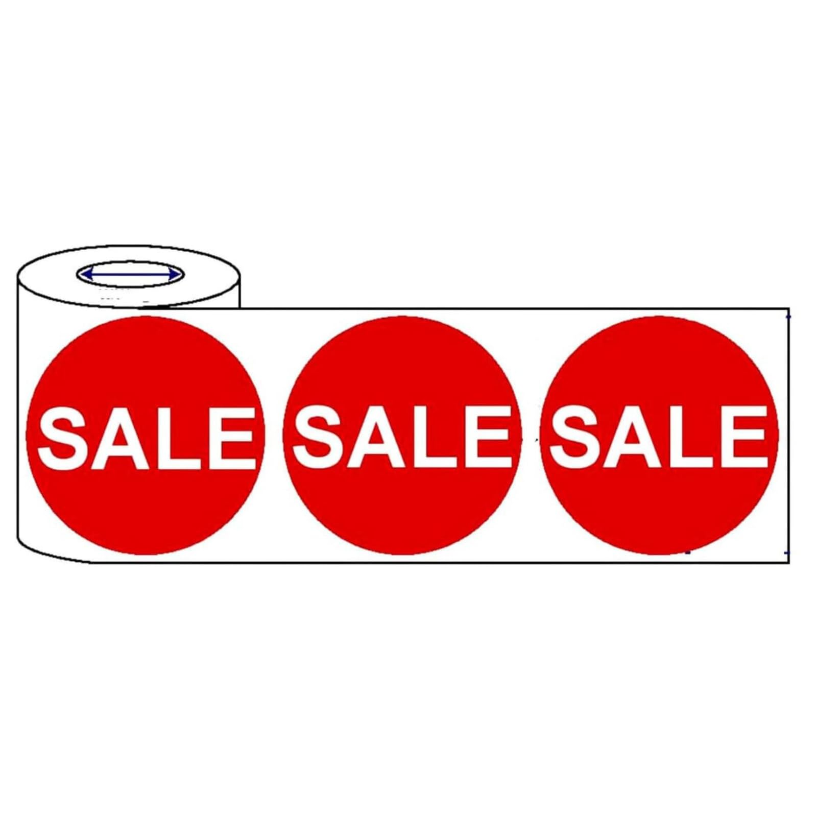 500x 45mm red Price self Adhesive Stickers Sticky Labels Swing tag Labels for Retail Sale