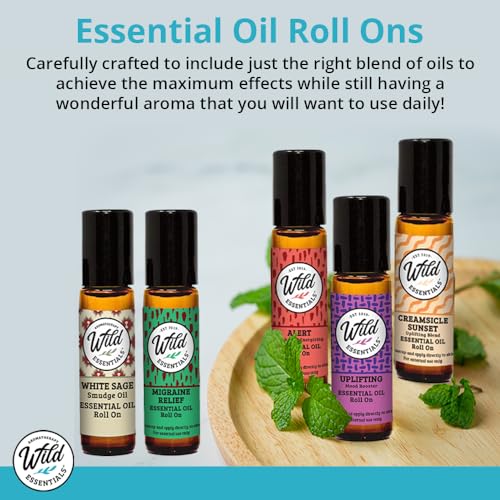 Wild Essentials Escape Essential Oil Roll On, 10ml Daydream Blend, Anti-Stress, Relax, Made with 100% Pure, Premium Grade Essential Oils and Organic Jojoba Oil, Ready to Use, Moisturizer, All Natural - Image 3