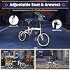 CHIMHOON Vélo pliant pour adulte de 20 pouces - Vélo pliable à 7 vitesses - Double frein en V - En acier carbone - Avant et arrière - Réglable en hauteur avec garde-boue (90 % pré-monté) #2
