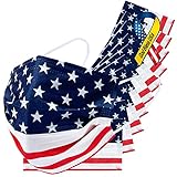 Everydayspecial Disposable Safety Mask 3 Layer Protection Face for Adults 50 pcs (American Flag), 50 Count (Pack of 1)
