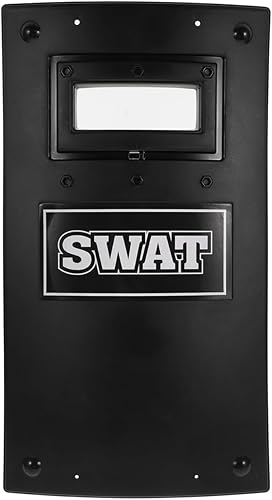 KESYOO Police SWAT Shield - Juguetes de armas para juegos de rol, accesorios de cosplay para niños, regalo de Halloween, negro, mediano