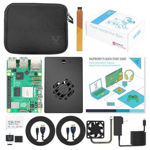 Vilros Raspberry Pi 5 - Starter kit di raffreddamento passivo e attivo (1 GB di RAM)