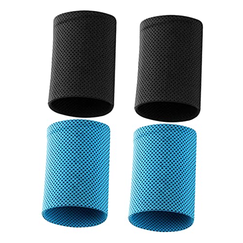 minkissy Summer Cooling Sports Wristband 2 Pairs Breathable Wrist Braces Wrist Protective Sleeves for Women