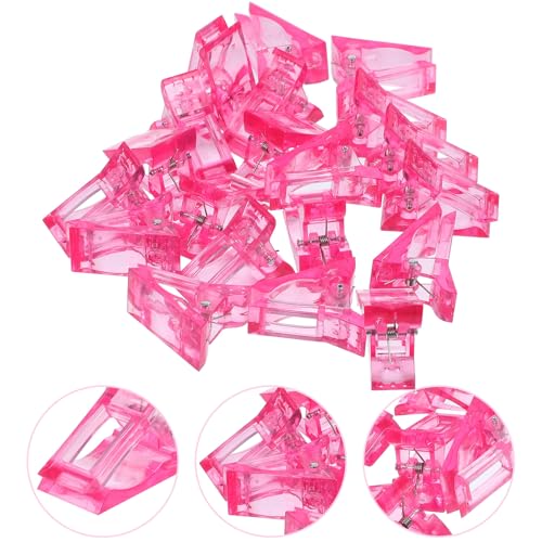 Clips para Extensión de Uñas 20pcs Rosados miniatura 7