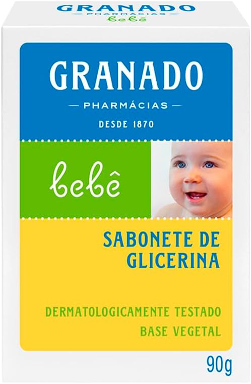 Granado Sabonete Glicerinado Bebê, Tradicional, 90g, 12 Unidades