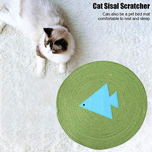 Junlucki Almofada de raspagem de gato de verão com padrões de desenho animado para animais de estima