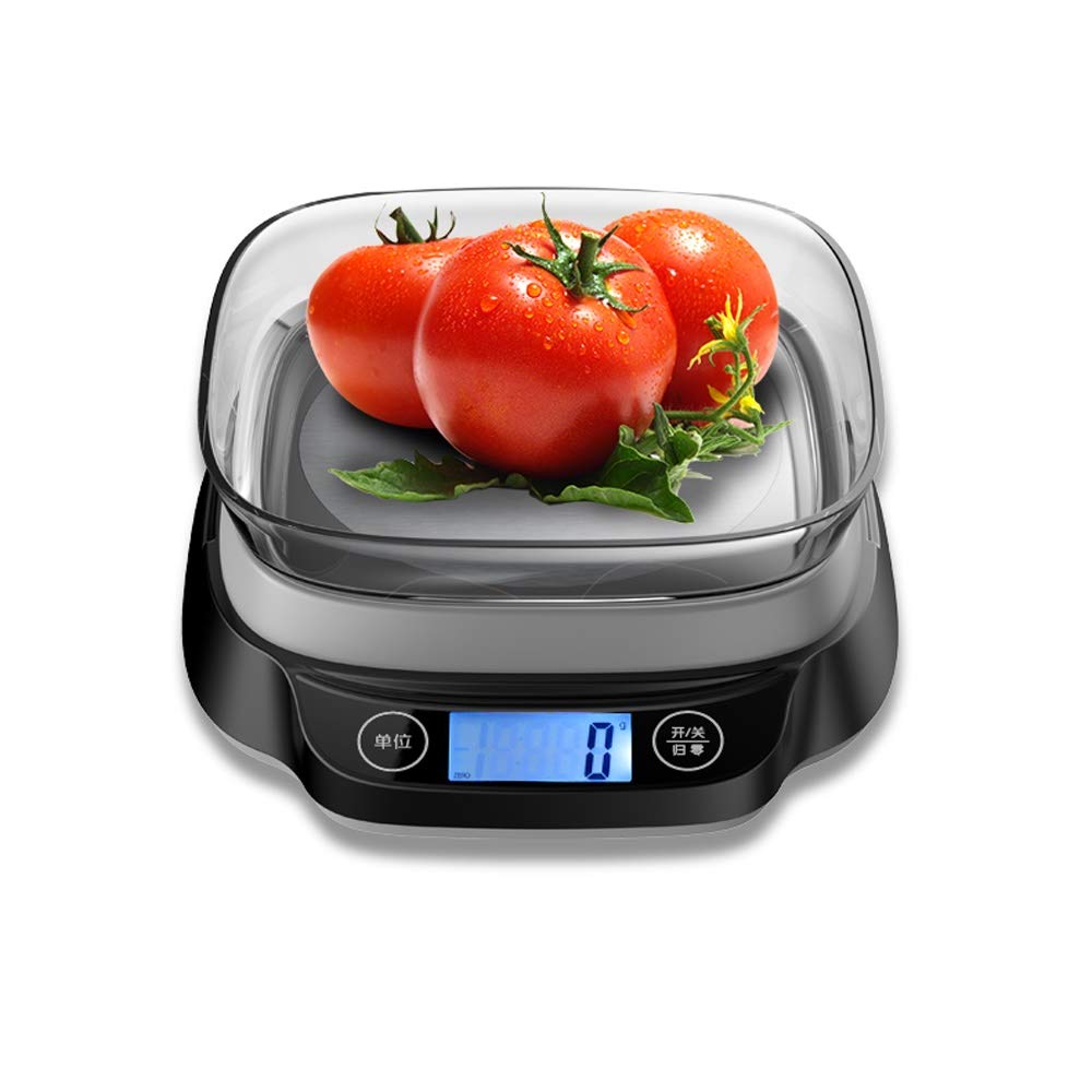 Precyzyjna cyfrowa waga kuchenna 5 kg/1 g, precyzyjna elektroniczna waga kuchenna, domowa waga do ważenia żywności z funkcją zerową i tarowaniem