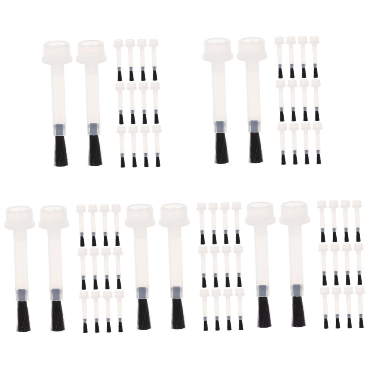 minkissy 500 Piezas herramientas de manicura cepillo de Pincel de Pincel de esmalte de fácil de usar pintauñas cepillo quitapelos cepillo de botella de líquido nylon