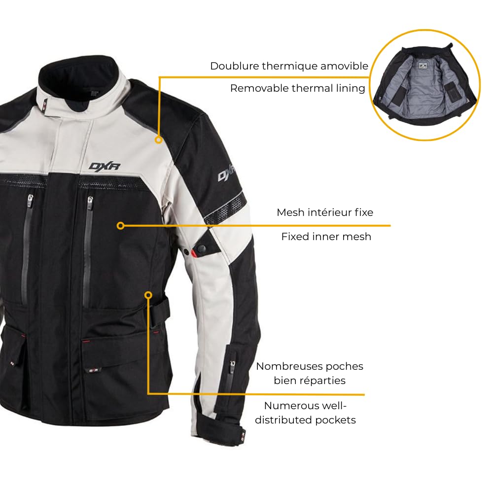 Veste Moto ROADTRIP Homme Homologué EN17092 A Toutes saisons L