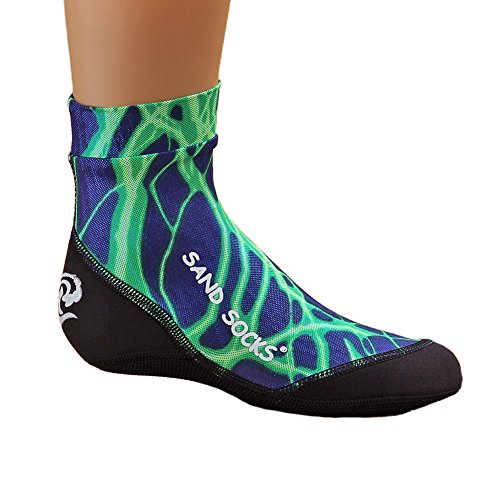 Sand Socks Toddler Green Lightning Small