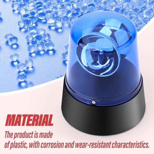 Image of 1PCS Blue 360 Degree Rotating Strobe Light, Flashing Police Light Disco Bar Party Decorative Light