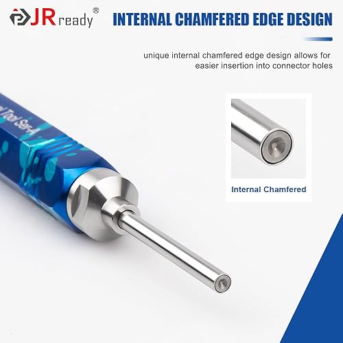 Miniatura 5 de JRready ST5265 Herramienta de extracción de pines Molex para conectores de pines y enchufes Molex de.062" y.093, 2 piezas de varillas expulsadoras