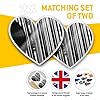 2 x 10cm Heart Vinyl Stickers - ViFunnyl Music Records Retro Vintage DJ Decals 43733 #1