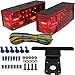 MAXXHAUL 70468 Trailer Light Kit - 12V All LED, Rectangular Left and Right Waterproof Submersible for Trailers, Boat Trailer Truck Marine Camper RV Snowmobile