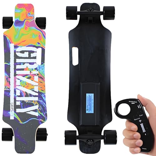 smafoseedding 2026 Electric Skateboard with Remote - Complete Cruiser Longboard Skateboard for Adults & Teens,7-ply maple board,Top speed 24 km/h+ 15 km range | Adult Electric Longboard TypeC
