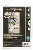 Dimensions Gold Collection Counted Cross Stitch Kit, Hydrangea Arrangement, 18 Count Ivory Aida, 4'' x 8''