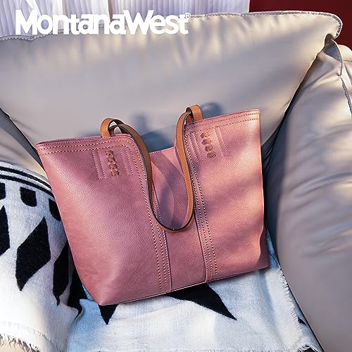 image for Montana West Tote Bag for Women Top Handle Satchel Purse Oversized Sho