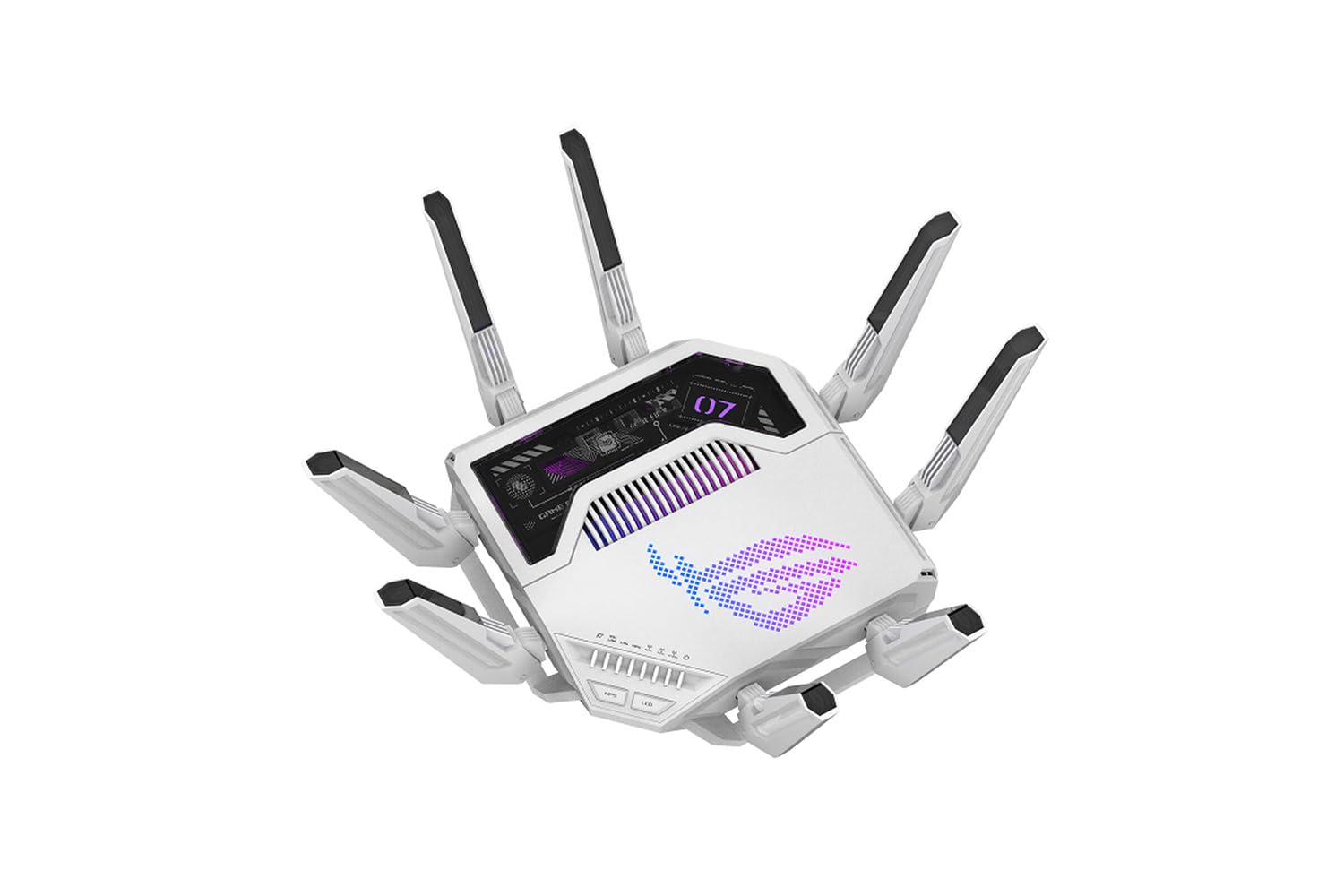 ASUS ROG GT-BE19000AI - Routeur Gaming Wi-FI 7 - Tri-Bande - débit de 19Gb/s - jusqu'à 200 appareils, Triple Niveau de sécurité, AiMesh, Deux Ports 10G, détection AI WAN, AI Game Boost