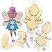Baker Ross FE861 Marionnette en Bois Enfants en forme de Fée - Lot de 5, Marionnette a Fabriquer, Marionnette en Bois Articulé, Activites Manuelles pour Enfants