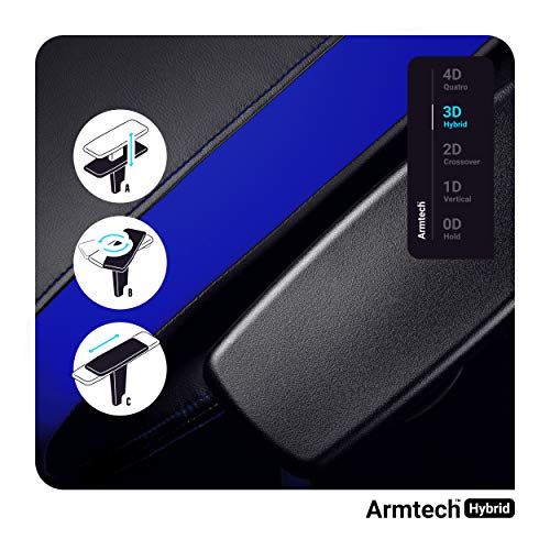 Diablo-X-Horn-Silla-Gaming-Oficina-Gamer-Apoyabrazos-3D-Cojin-Ajustable-Diseno-Ergonomico-Cuero-Sintetico-Funcion-de-Inclinacion-Negro-Azul-Normal