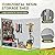 UDPATIO 41 Cu.Ft Horizontal Storage Shed Outdoor, Weatherproof Resin Storage Shed with Floor Thickened, Gas Spring, Lockable Doors for Trash Can Storage, Tools, Lawn Mower, for Patio,?light grey?