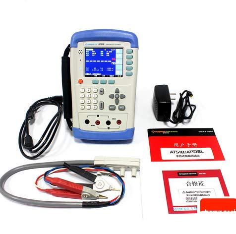 Kelvin AT518L - Tester Elettrico Manuale ad Alta Precisione DC, Resistenza Milliohm, 4 Terminali, 10u-200Kohm, USB 3,5'' TFT LCD