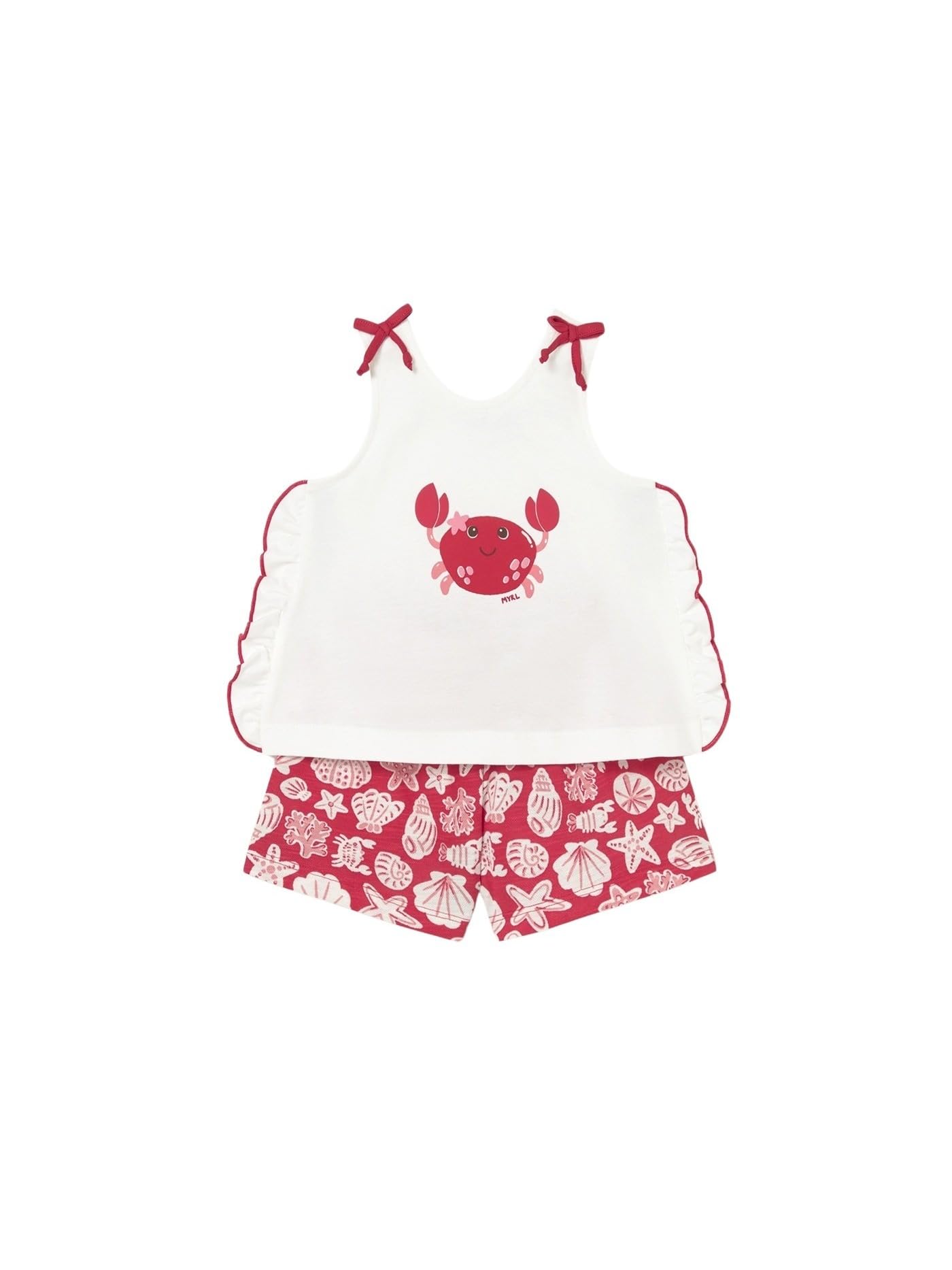 Mayoral Set Short für Baby - Mädchen Rot