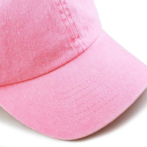 Image of The Hat Depot 100% Cotton Pigment Dyed Low Profile Dad Hat Six Panel Cap