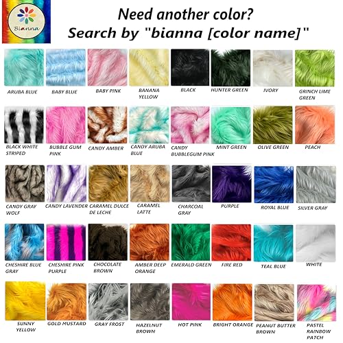 Bianna Noir Black Faux Fur Fabric – Shaveable, Thick, Cut from 60-Inch Wide Material, Premium Shag for Crafting, Costumes, Decor (8x8 inches) - Thumbnail 4
