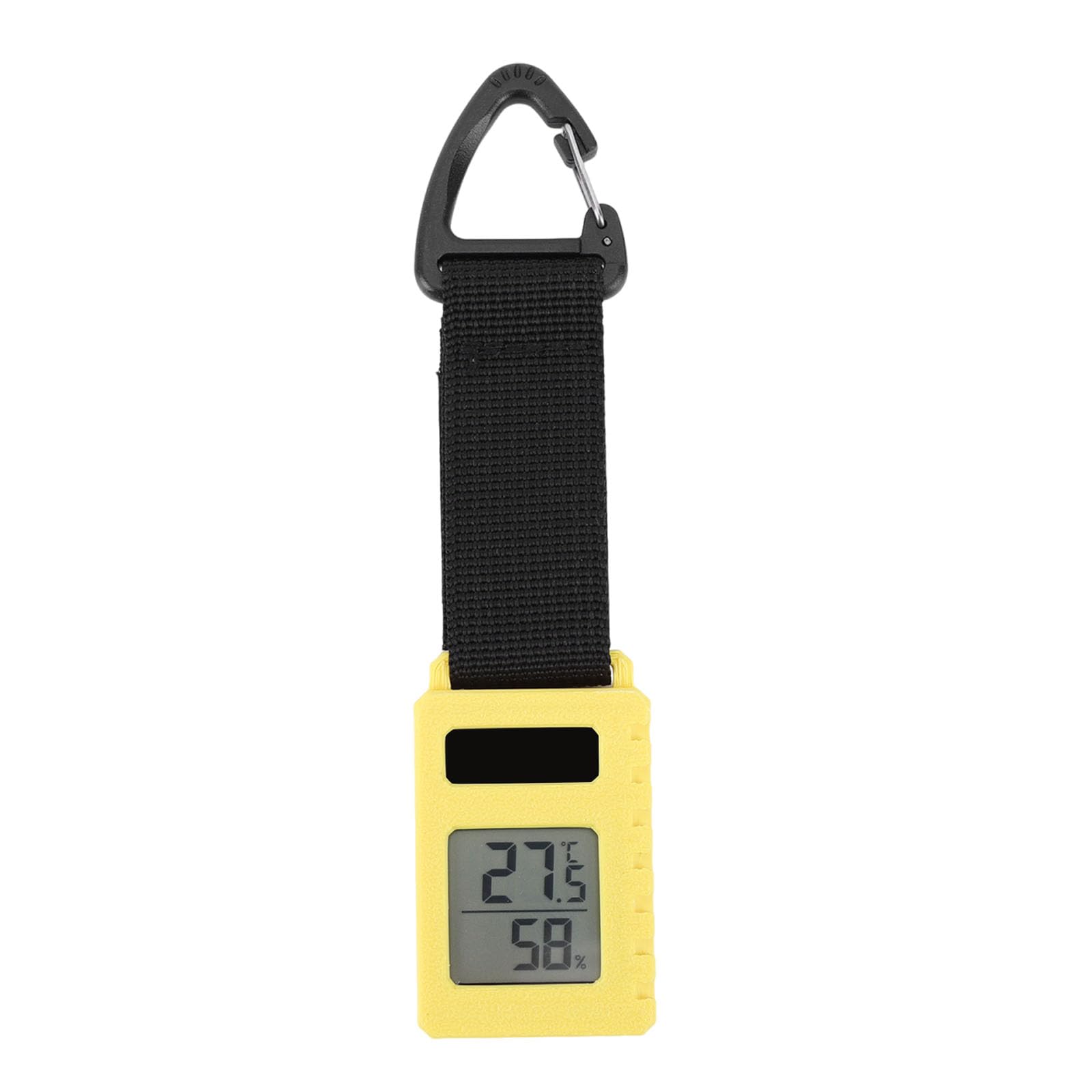 Thermometer, Portable Temperature Humidity Gauge, Mini Carabiner Clip Meter for Hiking, Backpacking, Travel & Mountaineering, Perfect for Outdoor Campers & Adventure Enthusiasts
