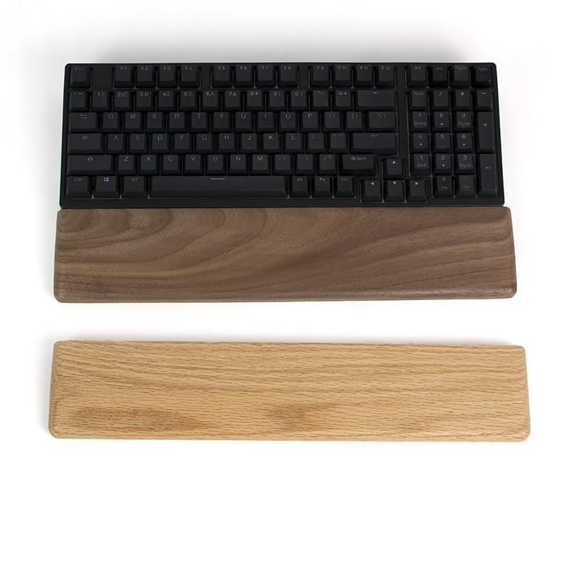 Handgelenkauflage für Tastatur, Handballenauflage aus Holz, bequeme Tastatur-Handgelenkauflage für Computer, Laptop, Zuhause und Büro (A, 33 cm)