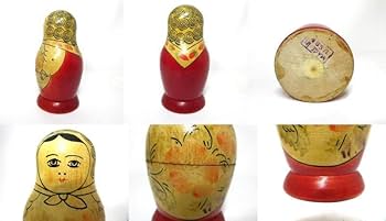 レトロ　ロシア　木製　人形 レトロ ロシア 木製 人形 - メルカリ