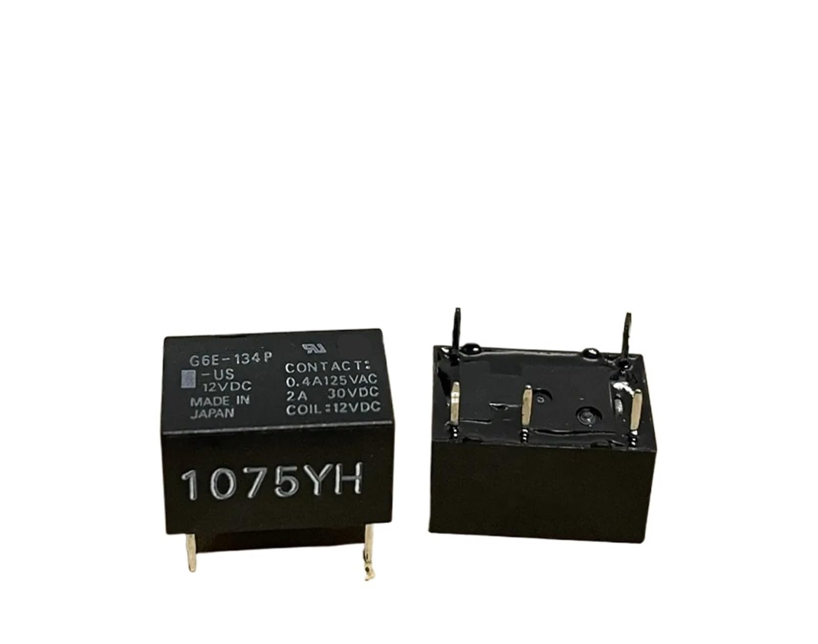 Relé G6E-134P-US 12VDC de 5 pines interruptor para circuito impreso electrónico 3
