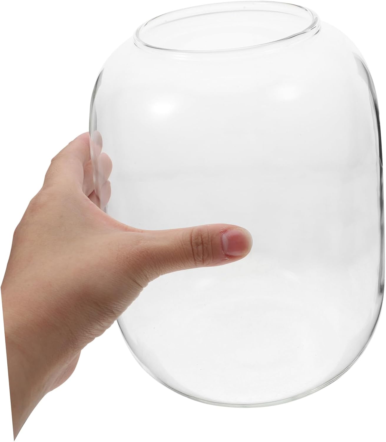 BESPORTBLE Glass Plant Landscape Bottle Vase for Hydroponics Microlandscape and Fish Tank Decor Modern Decor for Dining Table Shelf Mantle