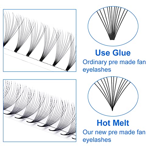 Easy Fans Volume Eyelash Extensions: Lash for Professional Use, G-12D-0.07-D13