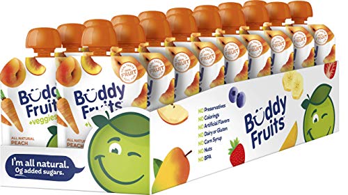 Buddy Fruits & Veggies Snacks To Go Peach Carrot Unsweetened