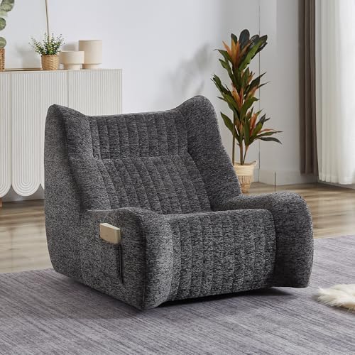 Sillón Plegable Chenille Gris miniatura 7
