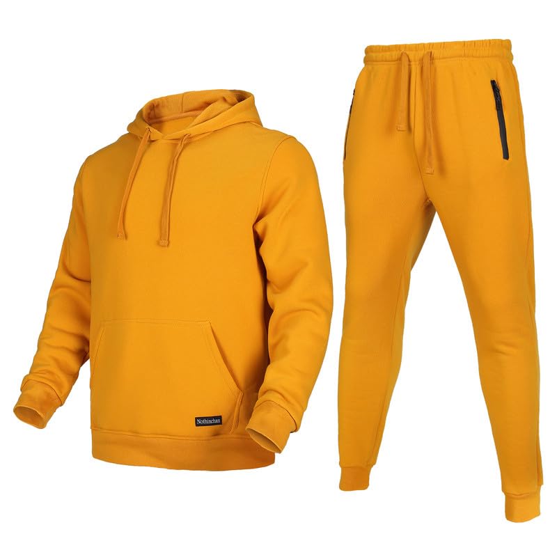 Men's Tracksuit Piece Sweatsuit Long Sleeve Pullover Athletic
